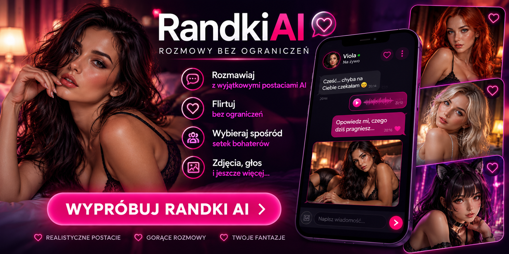 Randki AI — rozmowy bez ograniczeń